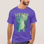 Funny Weirdcore Lizard Meme Derpy Reptile Animal H Tシャツ (正面)