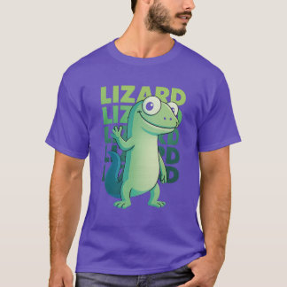 Funny Weirdcore Lizard Meme Derpy Reptile Animal H Tシャツ