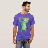 Funny Weirdcore Lizard Meme Derpy Reptile Animal H Tシャツ (正面フル)