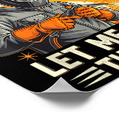 Funny Welder Welding Yes I Know I Am On Fire  ポスター (角)