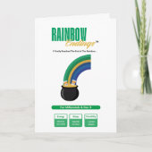 Funny Wellness Shamrock Clover Card カード (正面)