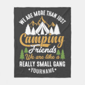 Funny We're More Than Just Camping Friends フリースブランケット (正面)