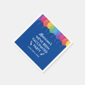 Funny We've Been Covid Vaccinated Party Custom スタンダードカクテルナプキン (角)