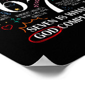 Funny What God Completes 6 7 Meme Jesus Christian  ポスター (角)