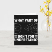 Funny What Part Of Basketball Don't You Understand カード (黄色い花)