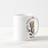 Funny Wheaten Terrier Business Suit Coffee  コーヒーマグカップ (正面右)