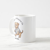 Funny Wheaten Terrier Business Suit Coffee  コーヒーマグカップ (正面左)
