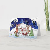 Funny Whimsical Happy New Year from the North Card シーズンカード (正面)