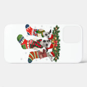 Funny Whippet In Sock Xmas Reindeer Santa Dog Gift Case-Mate iPhoneケース (裏面 (横))