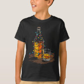 Funny Whiskey Christmas Graphics Lights Lover Long Tシャツ (正面)
