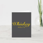 Funny Whiskey Gift For Whiskey And Single Malt Lov カード (正面)
