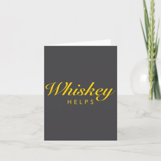 Funny Whiskey Gift For Whiskey And Single Malt Lov カード (正面)