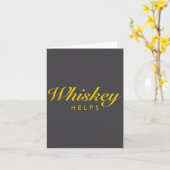 Funny Whiskey Gift For Whiskey And Single Malt Lov カード (黄色い花)