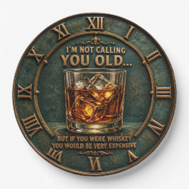 Funny Whiskey Quote Bourbon Lover Gift ペーパープレート
