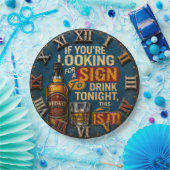 Funny Whiskey Quote Whiskey Bar Decor ペーパープレート (パーティー)
