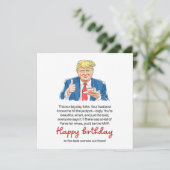 Funny Wife Birthday  カード (スタンド正面)