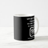 Funny Wifi Went Down Quote Computer Nerd Gift  コーヒーマグカップ (正面右)