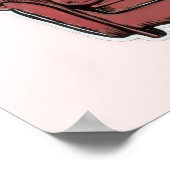 Funny Wine and Grapes ポスター (角)