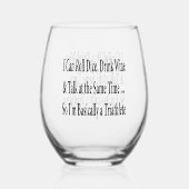 Funny Wine Bunco ステムなしワイングラス (裏面)