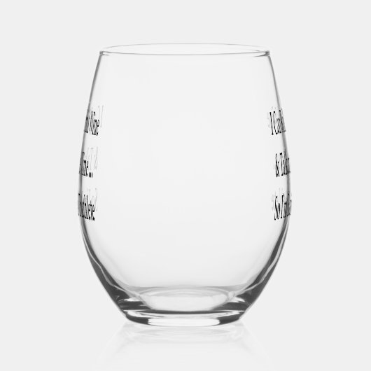 Funny Wine Bunco ステムなしワイングラス (左)