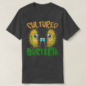 Funny Wine Drinking Biology Science Cultured Bacte Tシャツ (デザイン正面)
