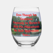 Funny Wine Glass