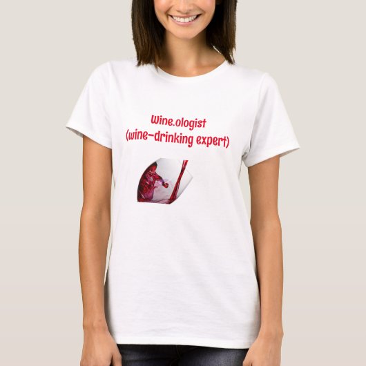 Funny Wine Graphic  Tシャツ (正面)