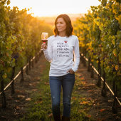 Funny Wine Lover Gift “Wine Improves with Age"  トライブレンドＴシャツ
