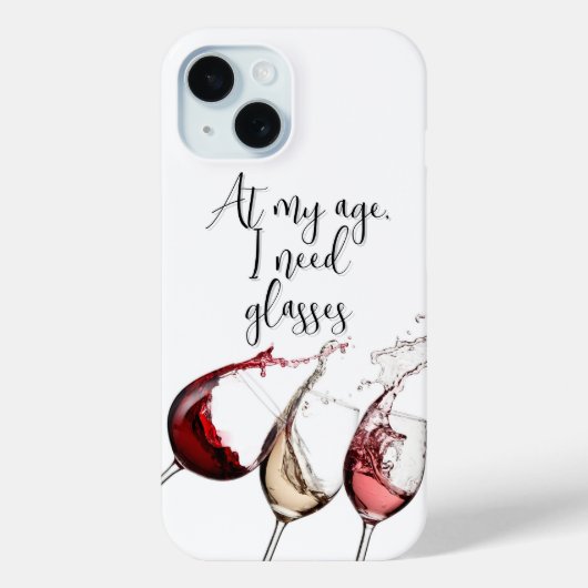 Funny Wine Lover Phone Case Case-Mate iPhoneケース (裏面)