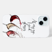 Funny Wine Lover Phone Case Case-Mate iPhoneケース (裏面 (横))