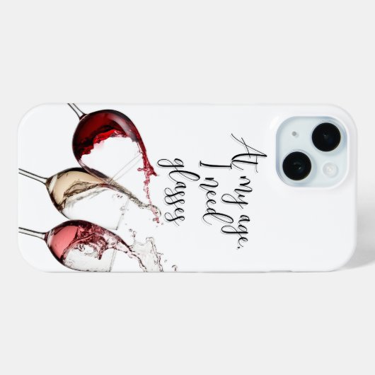 Funny Wine Lover Phone Case Case-Mate iPhoneケース (裏面 (横))