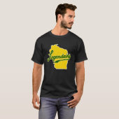 Funny Wisconsin Legendairy (Dairy) Vintage Native  Tシャツ (正面フル)