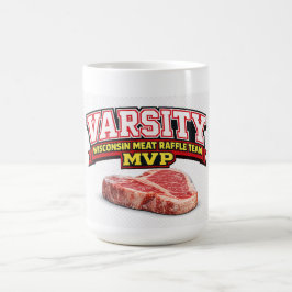 Funny Wisconsin Meat Raffle Varsity Team MVP コーヒーマグカップ