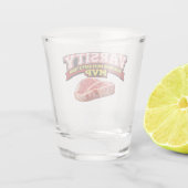 Funny Wisconsin Meat Raffle Varsity Team MVP  ショットグラス (裏面)