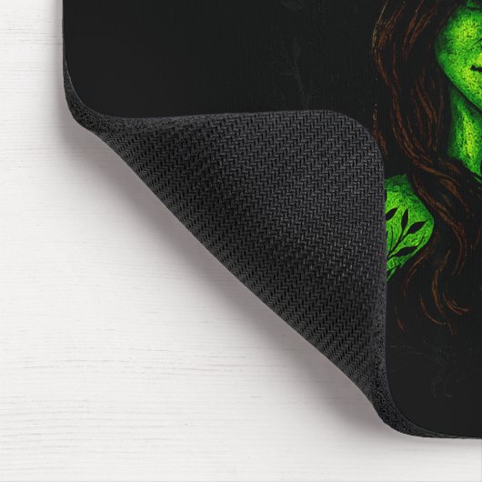 Funny Witch Halloween Don't Make Me Get My Flying  マウスパッド (コーナー)