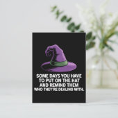 Funny Witch Quote Halloween ポストカード (スタンド正面)