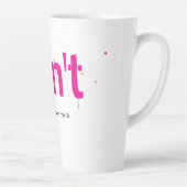 Funny Witty Clever Cool Minimalist Latte Mug カフェラテマグ (右)