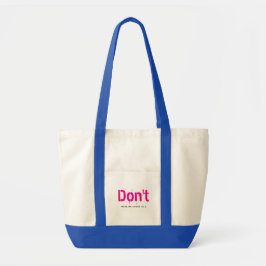 Funny Witty Clever Cool Minimalist Plain Tote Bag トートバッグ