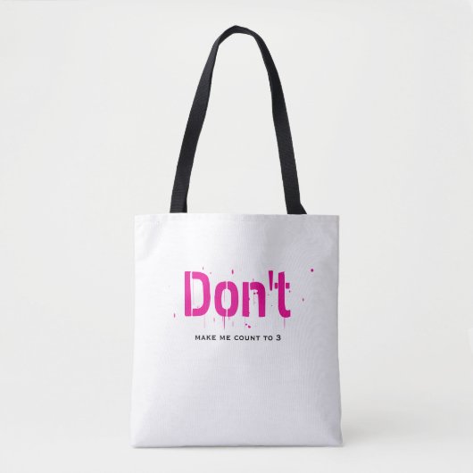 Funny Witty Clever Cool Minimalist Plain Tote Bag トートバッグ (正面)
