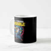 Funny Wizard with Rocket Launcher Mug コーヒーマグカップ (正面左)
