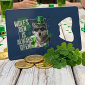Funny Wolfs Den Wallet Bottle Opener St Paddy クレジットカード栓抜き