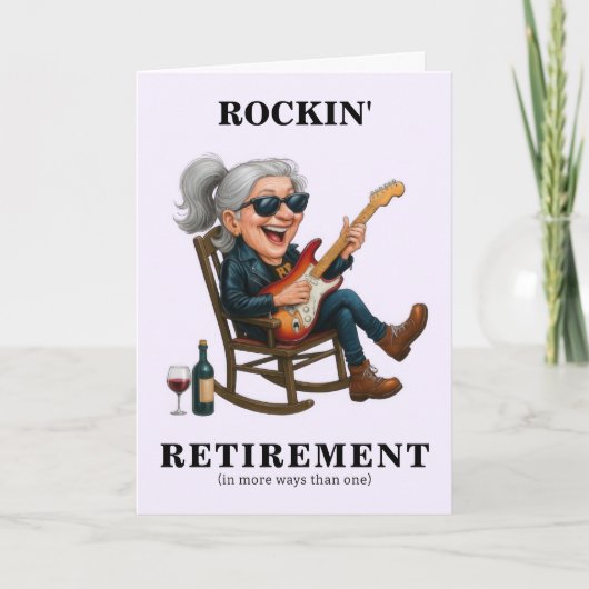 Funny Woman Retirement カード (正面)