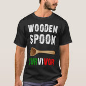 Funny Wooden Spoon Survivor Awesome Tシャツ (正面)