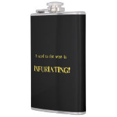 Funny 'Word to the Wise' Humor フラスク (左)