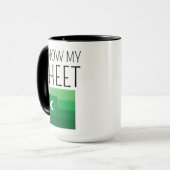 Funny Work Colleague Spreadsheet Gift Coffee Mug,  マグカップ (正面左)