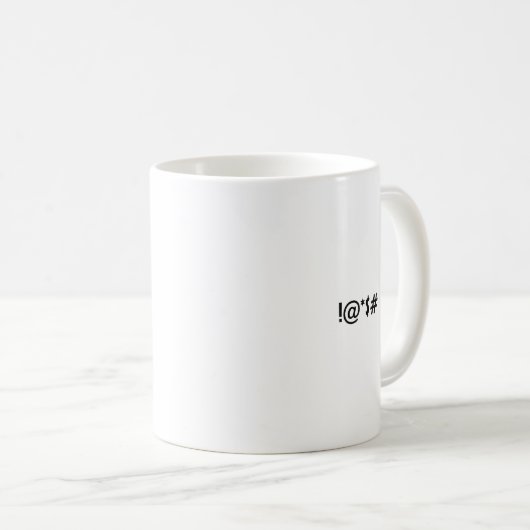 Funny Work Forecast Mug | Editable Text コーヒーマグカップ (正面右)