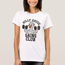 Funny Workout Goose, Gym Animal Tee Tシャツ