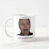 Funny Workplace Coffee Meme Mug for Coworkers コーヒーマグカップ (左)