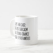 Funny Workplace Humor Sarcasm Profanities Coworker コーヒーマグカップ (正面左)
