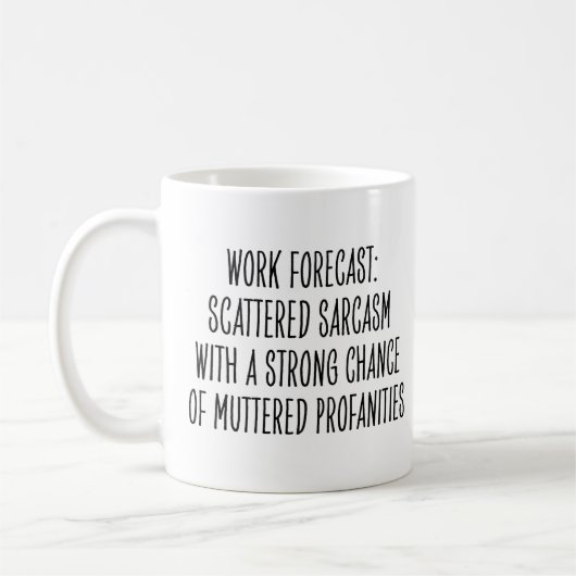 Funny Workplace Humor Sarcasm Profanities Coworker コーヒーマグカップ (左)